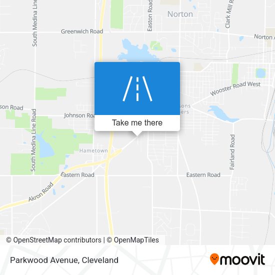 Mapa de Parkwood Avenue