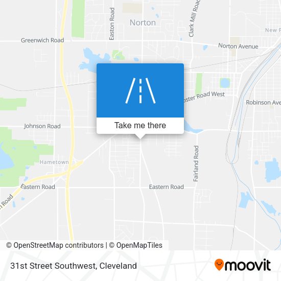 31st Street Southwest map