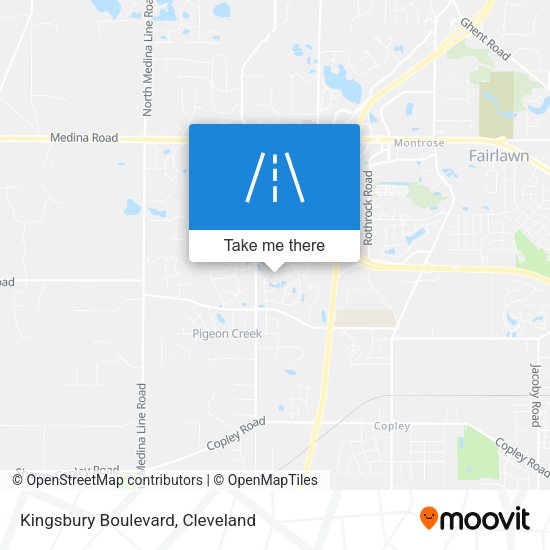 Mapa de Kingsbury Boulevard