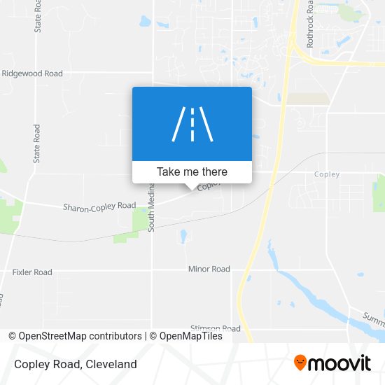 Mapa de Copley Road