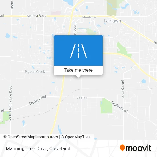 Manning Tree Drive map