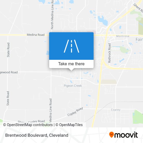Brentwood Boulevard map