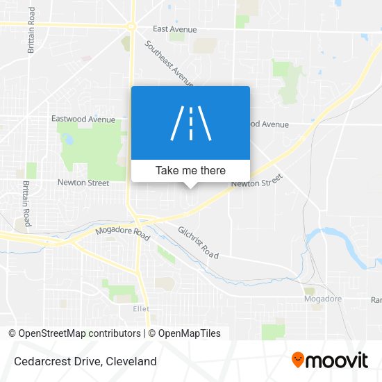 Cedarcrest Drive map