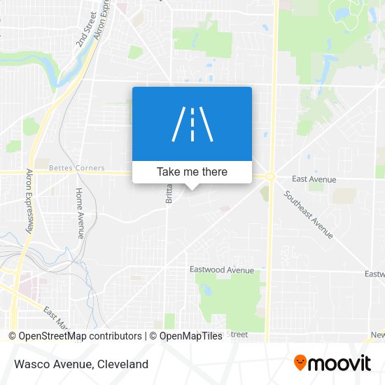 Mapa de Wasco Avenue