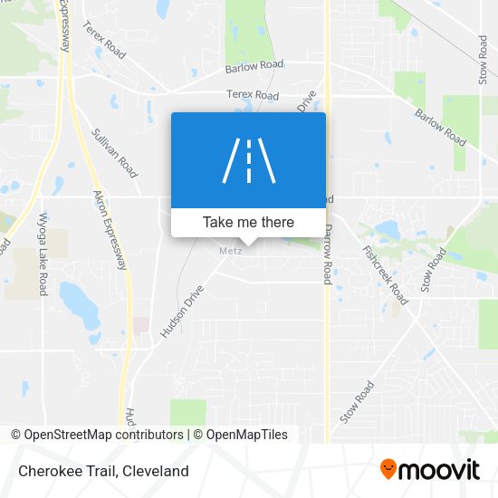 Cherokee Trail map