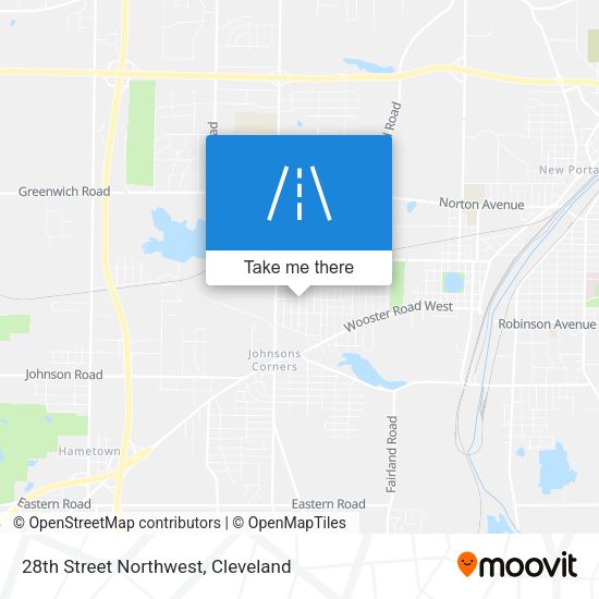 28th Street Northwest map