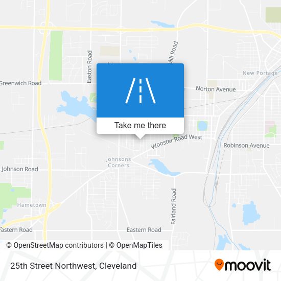 Mapa de 25th Street Northwest