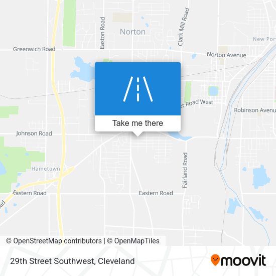 29th Street Southwest map
