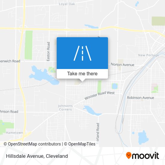 Mapa de Hillsdale Avenue