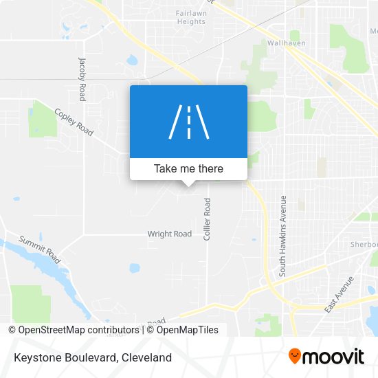 Keystone Boulevard map