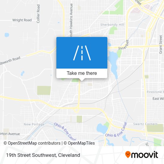 19th Street Southwest map