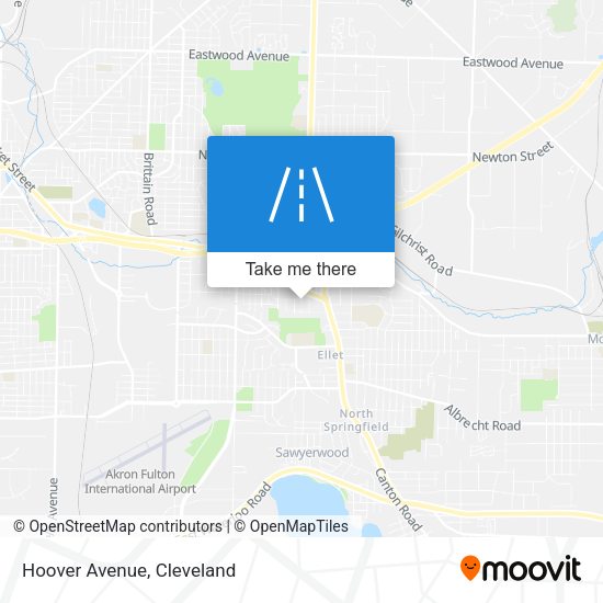 Hoover Avenue map