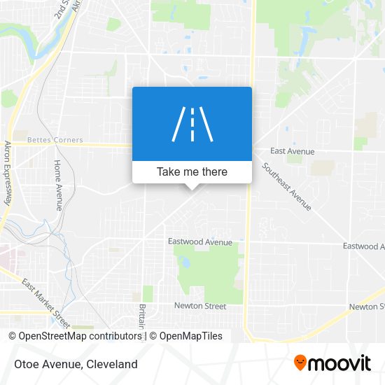 Otoe Avenue map