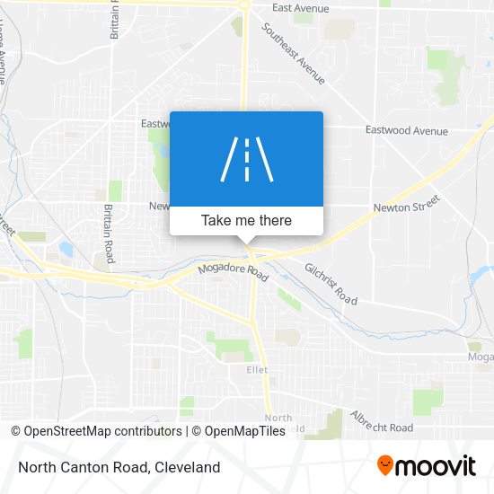 North Canton Road map