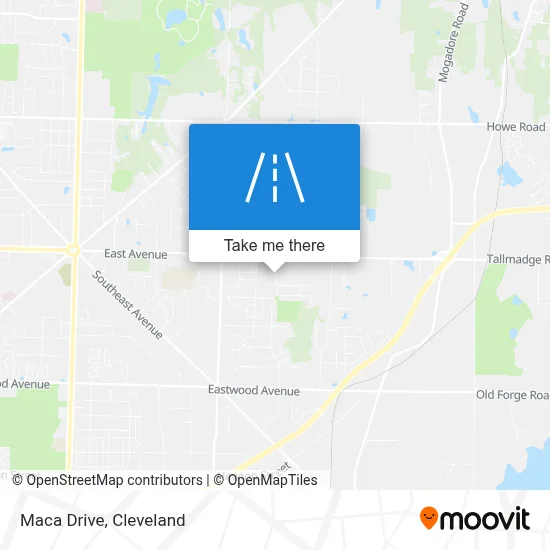 Maca Drive map