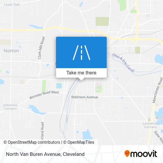 North Van Buren Avenue map