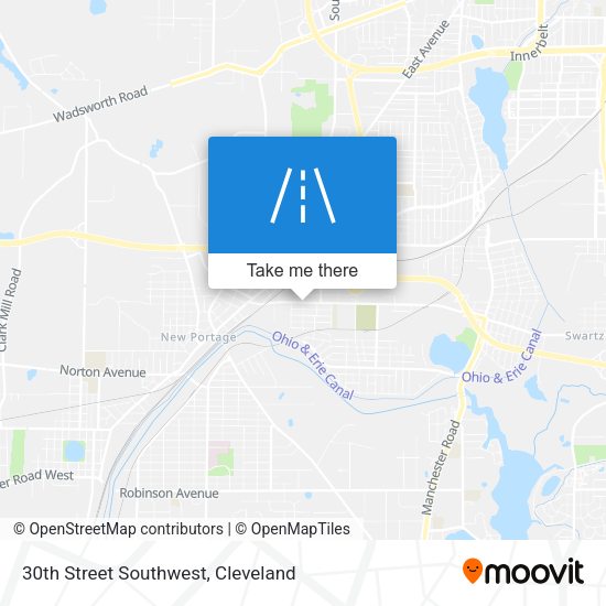 30th Street Southwest map