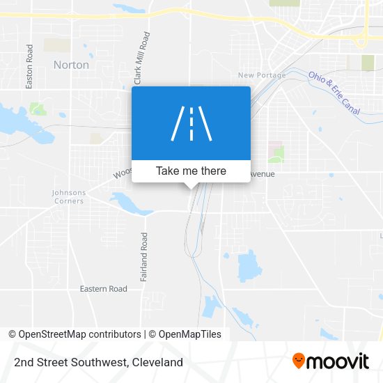 2nd Street Southwest map