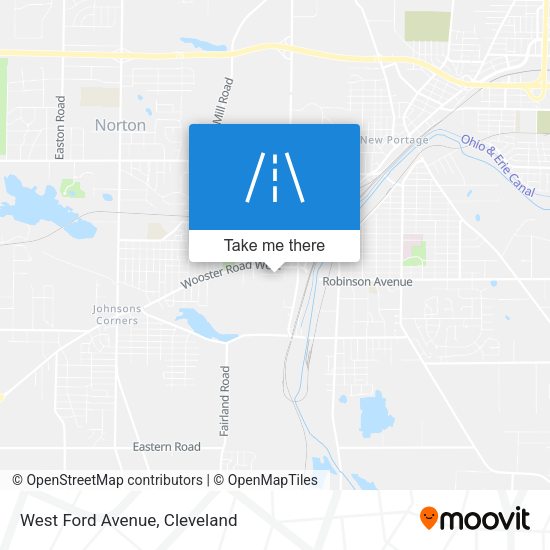 West Ford Avenue map