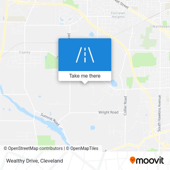 Mapa de Wealthy Drive