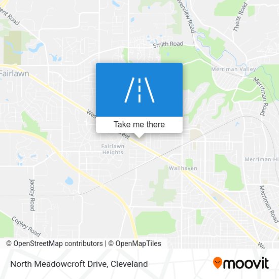 Mapa de North Meadowcroft Drive