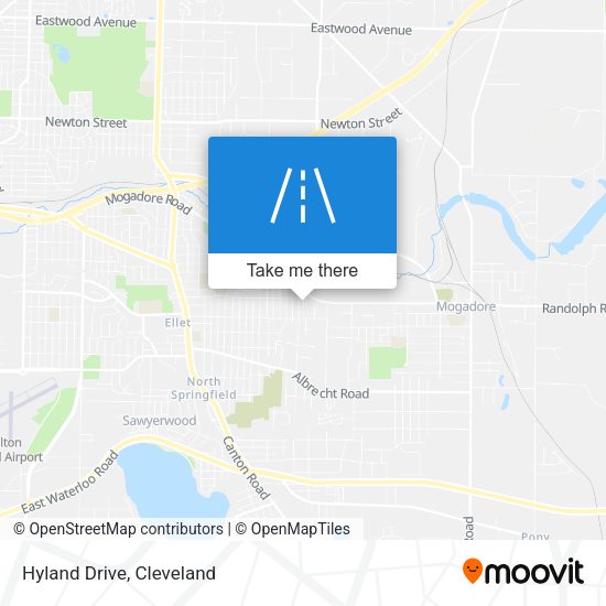 Mapa de Hyland Drive
