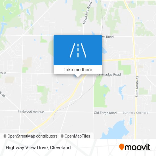 Highway View Drive map