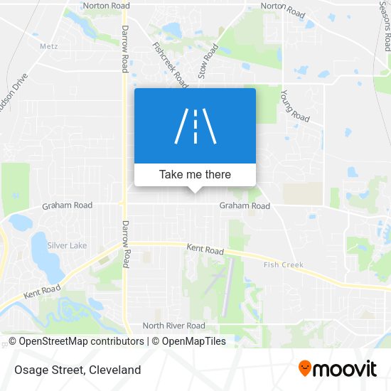 Osage Street map