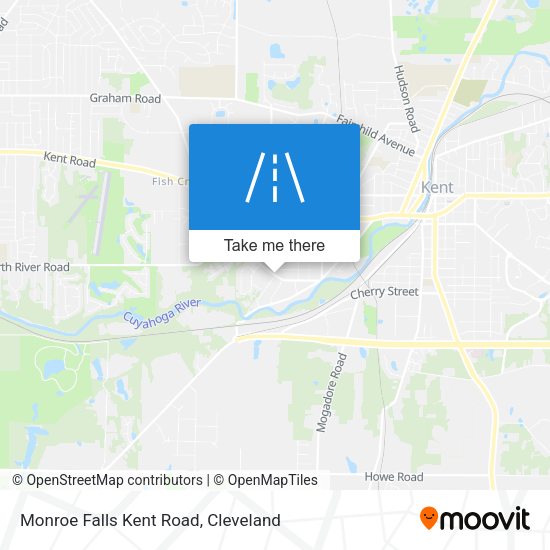 Mapa de Monroe Falls Kent Road
