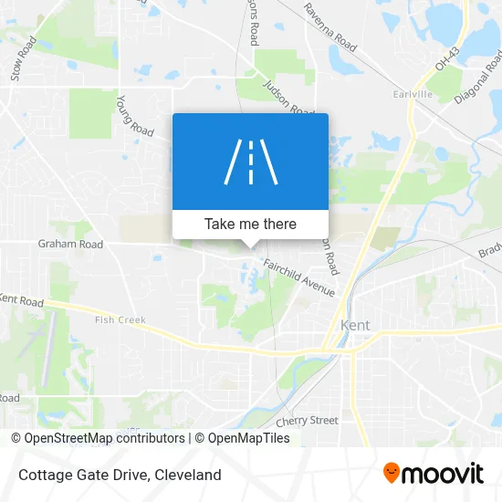 Cottage Gate Drive map