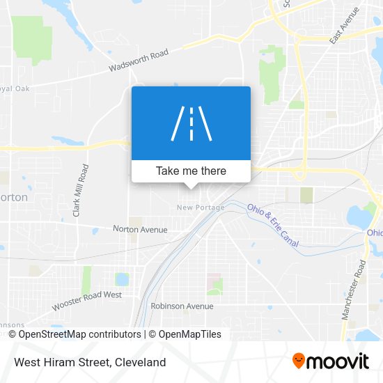 West Hiram Street map