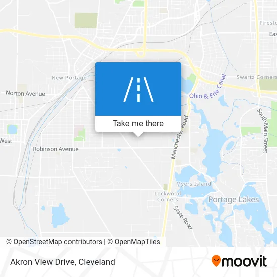 Akron View Drive map