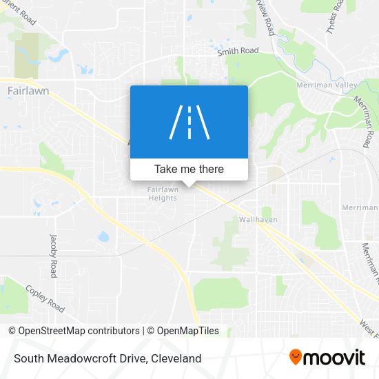 South Meadowcroft Drive map
