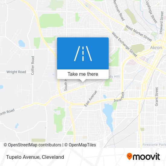 Mapa de Tupelo Avenue