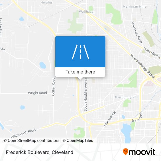 Frederick Boulevard map
