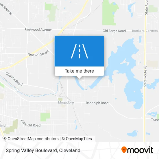 Spring Valley Boulevard map