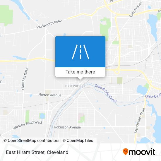 East Hiram Street map