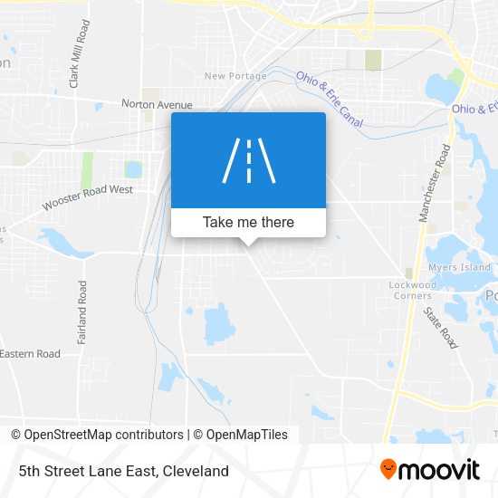 5th Street Lane East map