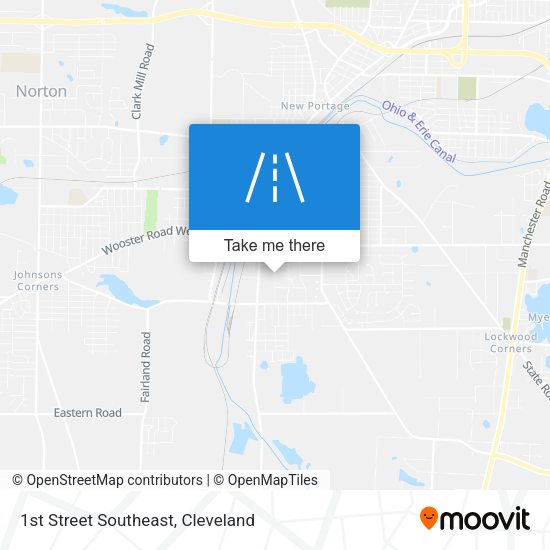 1st Street Southeast map