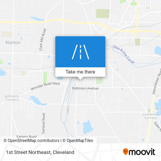 1st Street Northeast map