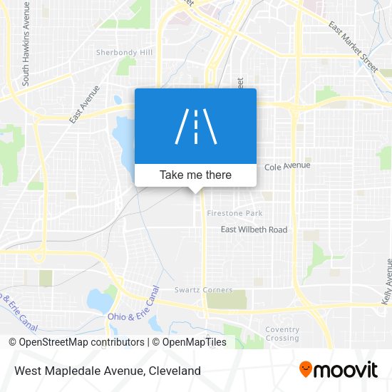 Mapa de West Mapledale Avenue