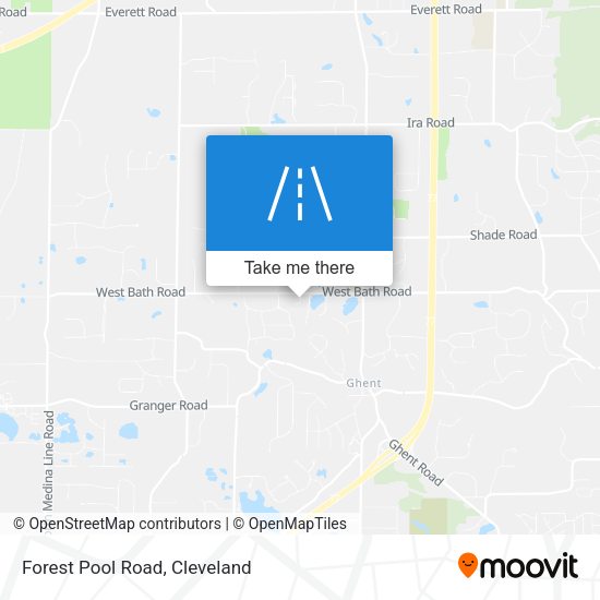 Forest Pool Road map