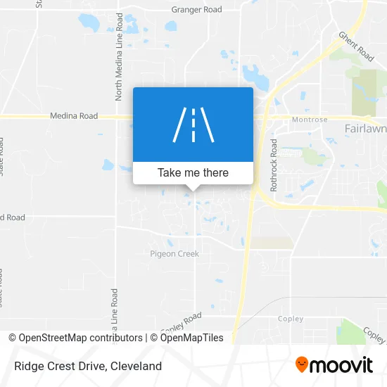 Ridge Crest Drive map