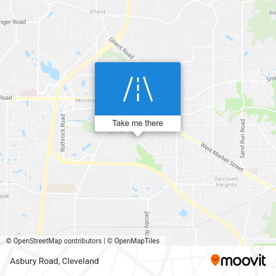 Mapa de Asbury Road