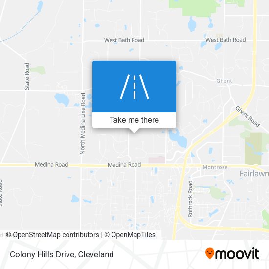 Mapa de Colony Hills Drive