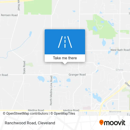 Ranchwood Road map