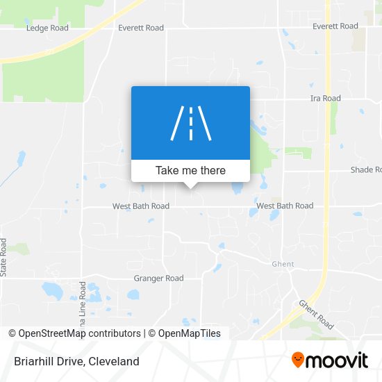 Mapa de Briarhill Drive