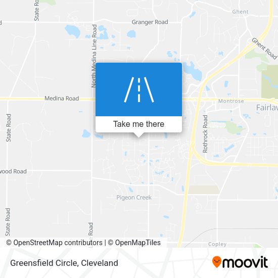 Greensfield Circle map