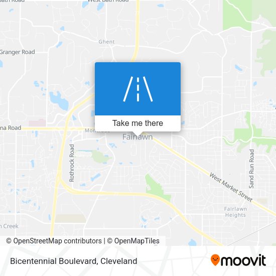 Bicentennial Boulevard map