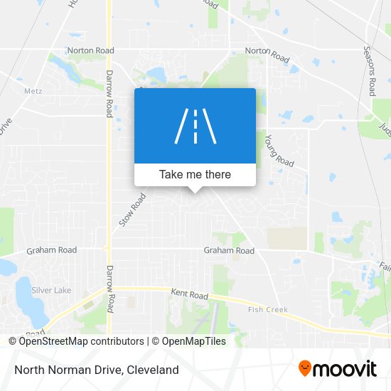North Norman Drive map